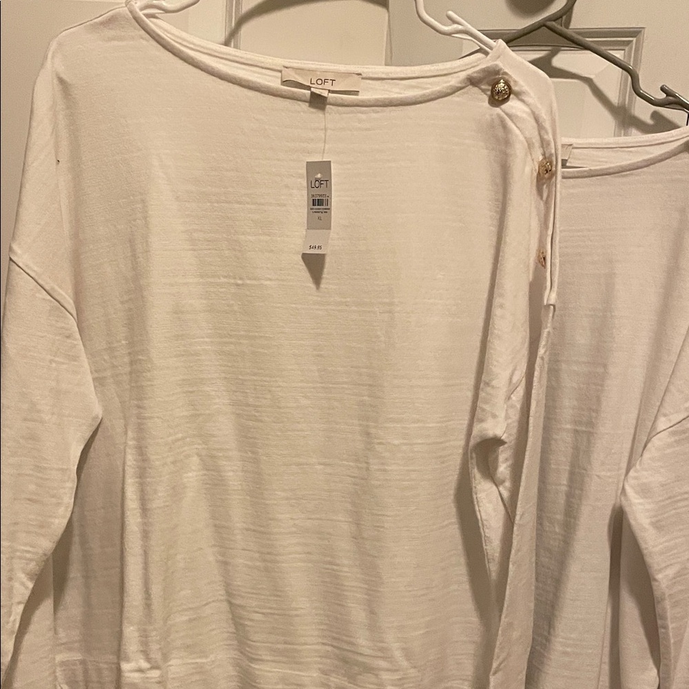 LOFT Women's Button-Detail top